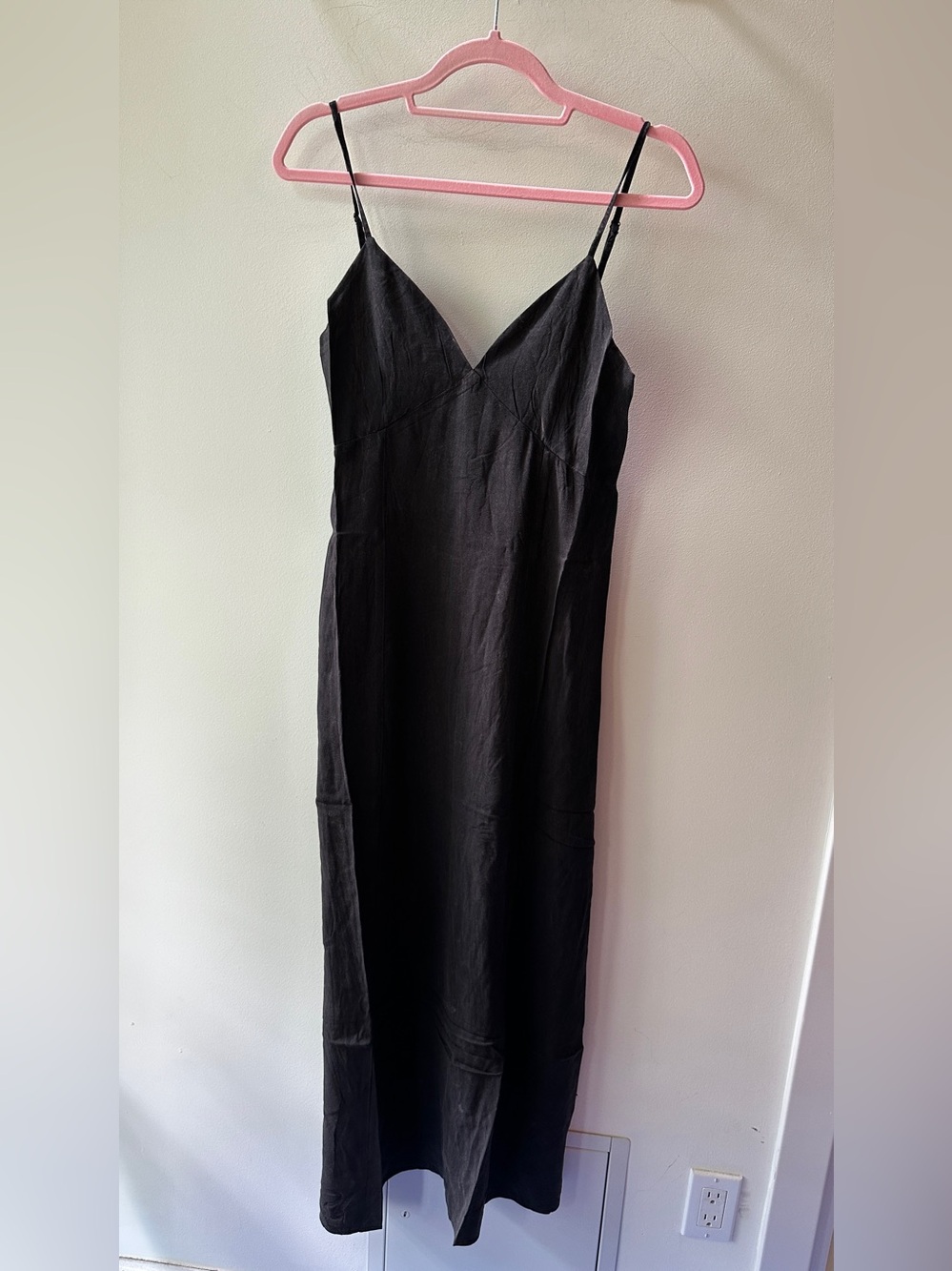 Zenana Black Heathered Slip Midi Dress s Mrs. l. / 500